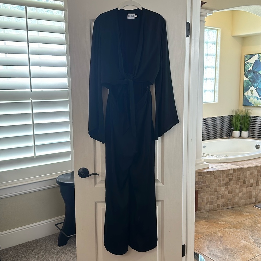 SNDYS x Revolve Pluto Jumpsuit in Black Size Small